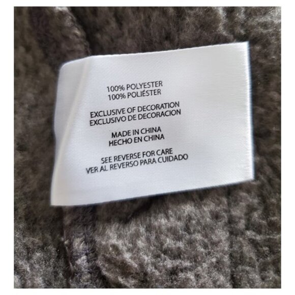 Eddie Bauer Gray 1/4 Zip Pullover Mock Neck Sweater Fleece Lined Size L Layer - Picture 11 of 12